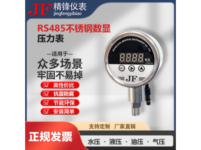 RS485不锈钢数显压力表