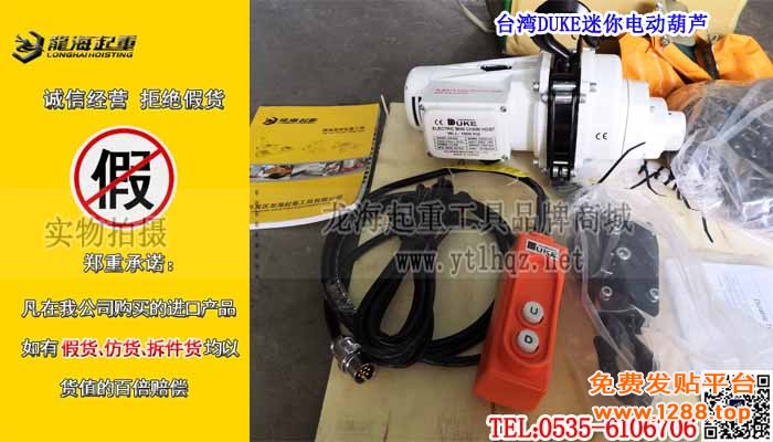 台湾DUKE迷你电动葫芦单条大图