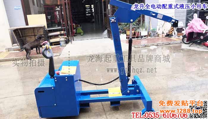 龙升全电动配重式液压小吊车单条大图